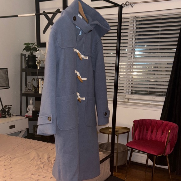 Women's Blue Toggle Pea Coat BRAND NEW (No Tags & NEVER WORN) - Picture 3 of 8